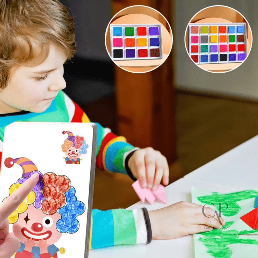 Álbum Finger™ Divertido kit para pintar con los dedos