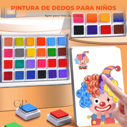 Álbum Finger™ Divertido kit para pintar con los dedos