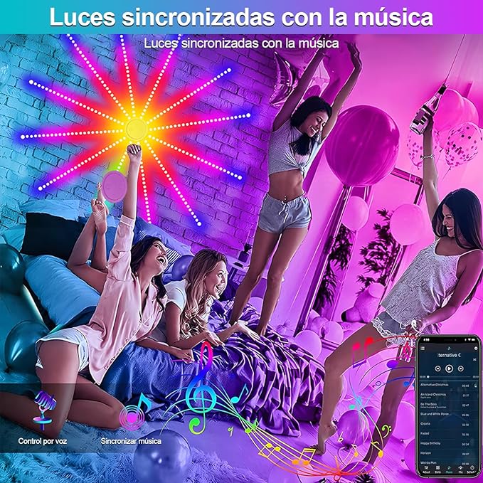 LuzViva™ Luces LED de Fuegos Artificiales Inteligentes